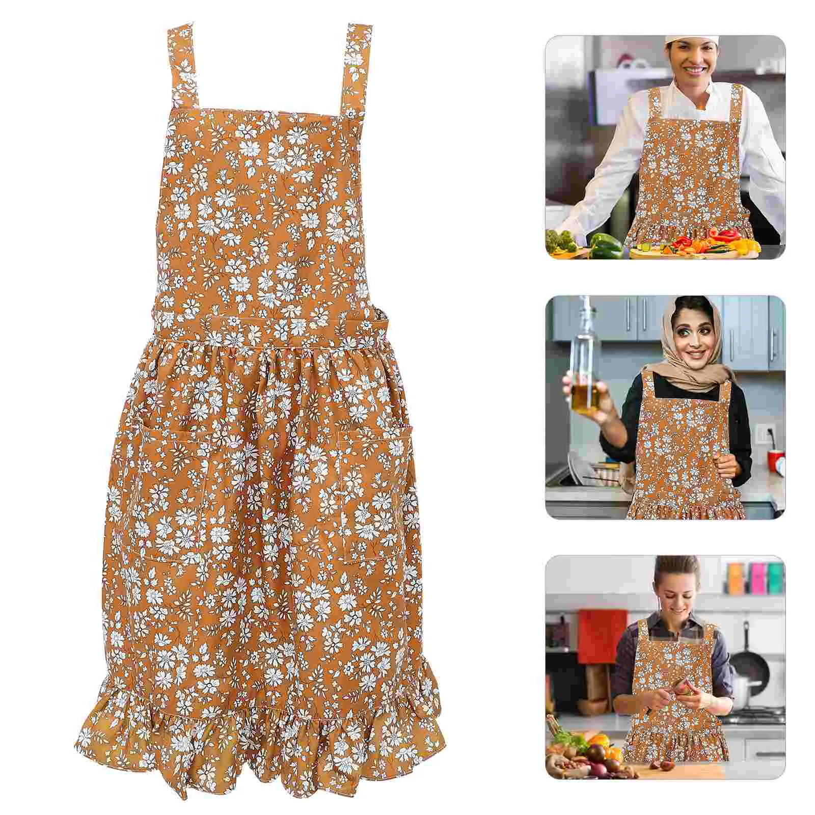 

Women's Fashion Overalls Cooking Apron Clothes Protector Good Looking Chef Working Kitchen Bakery