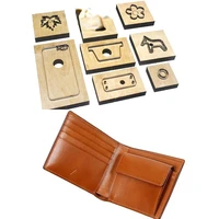 japan steel blade rule dies leather bifold wallet with cion case leather template craft punch hand tool cut knife mould