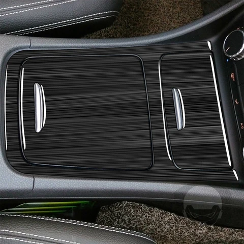 Для Mercedes Benz CLA GLA A Class W117 W176 A180 2013-2018 центральный ящик для хранения, панель, отделка пепельницы, наклейки, автомобильные аксессуары