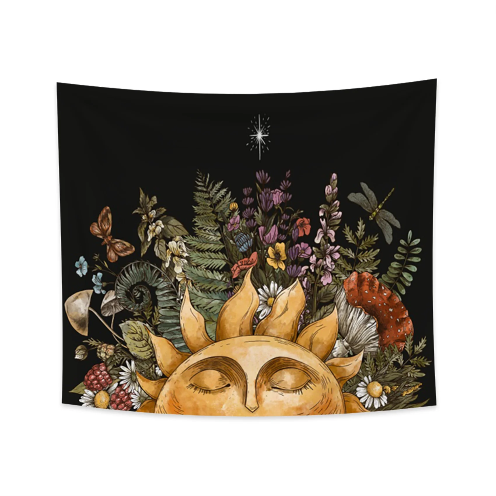 Солнцезащитный цветочный потенциометр ботанический Небесный Хиппи Мандала