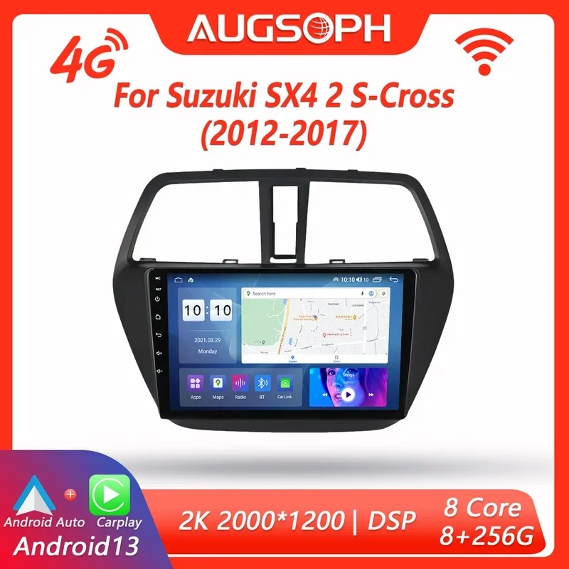 

Android 13 Car Radio for Suzuki SX4 2 S-Cross 2012-2017,9inch Multimedia Player with 4G WiFi Carplay & 2Din GPS