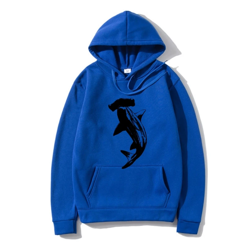 

Mens Hammerhead Shark Hoodie Cool Aquatic Wildliferaphic Hoody Newes Hoodys Sweatshir HoodyFashion Style Men Hoody100% Cotton