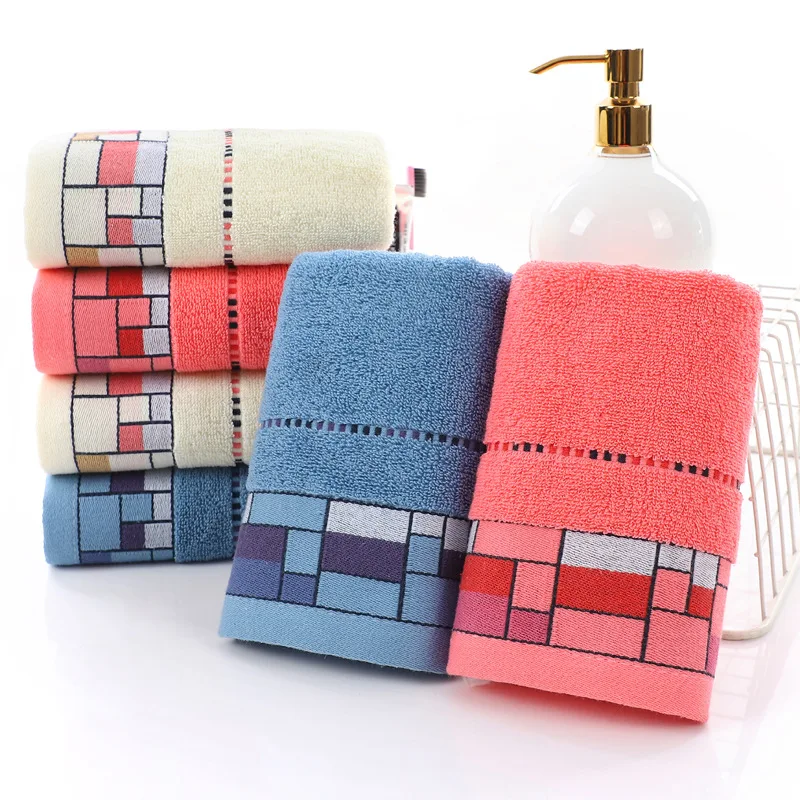 

Хлопковая ткань с принтом для бытового использования, для ежедневного использования, полотенца для взрослых, повседневные подарочные полотенца, печать