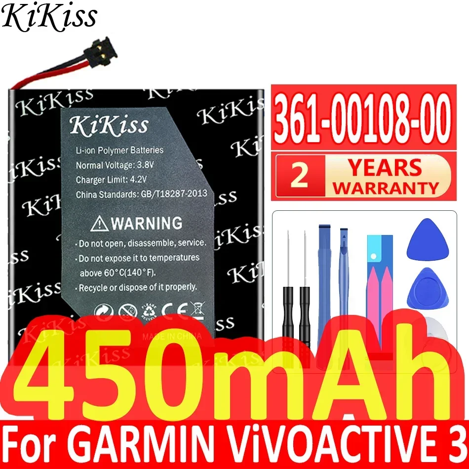 Аккумулятор KiKiss для GARMIN ViVOACTIVE 3/VivoSmart HR/GPS Nuvi 30 40 40LM 50LM 50/361-00077-00 ZUMO 590 595