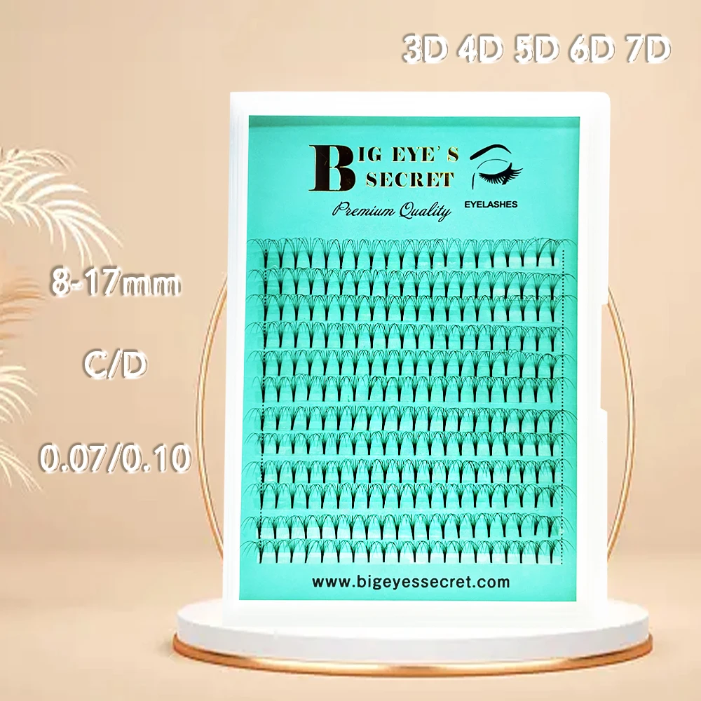 

3D-6D ресницы «кошачий глаз», короткий стержень, готовые объемные ресницы для наращивания, макияж, натуральные накладные ресницы, бесплатная доставка