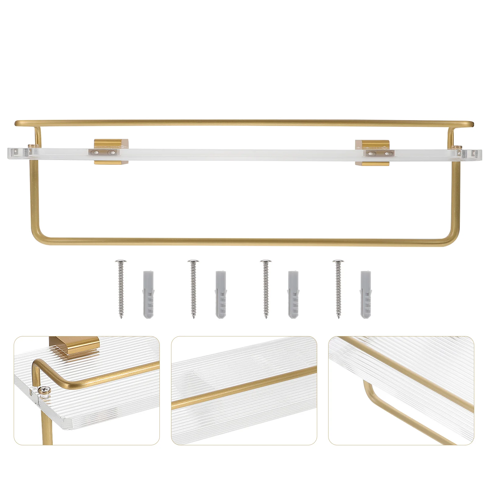

2 Pcs Shelves Wall Mount Shelf Bathroom Shower Holder Punch Free Shelves Bathroom Shelf For Wall Home Bathroom