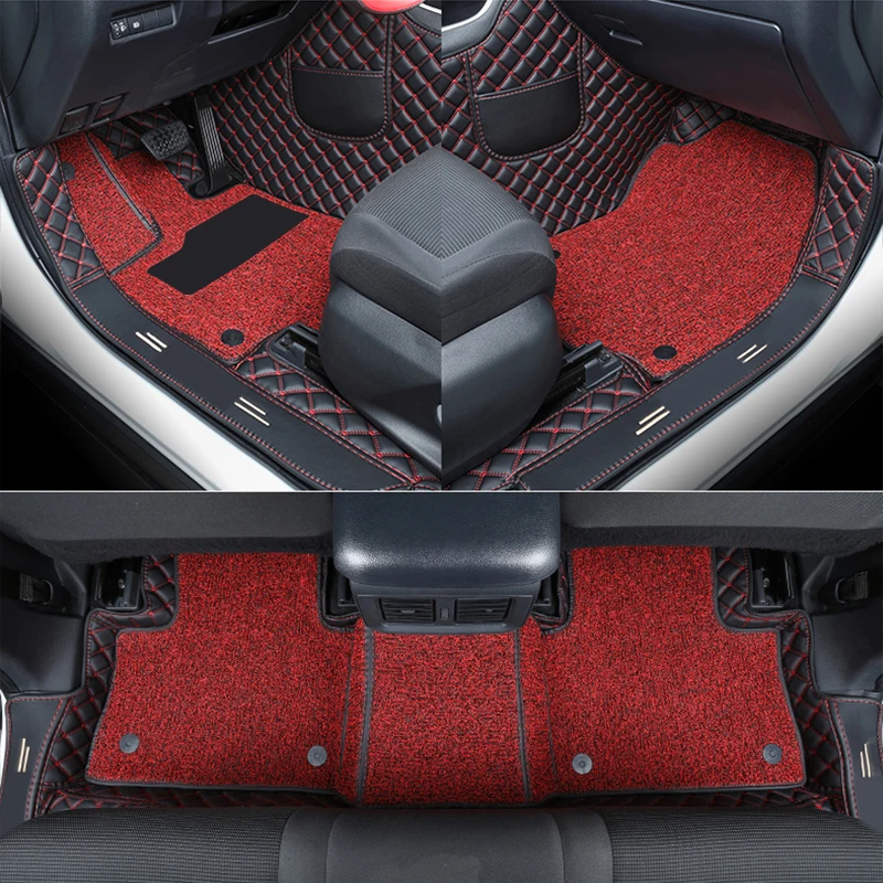 Кожаные автомобильные коврики на заказ для Toyota RAV4 RAV 4 2019 2020 2021 2022 XA50 LHD интерьерные
