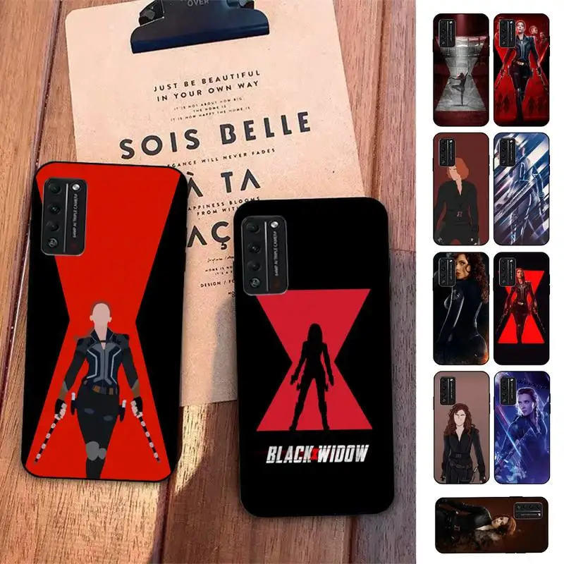 

Marvel Black Widow Phone Case for Huawei Honor 10 i 8X C 5A 20 9 10 30 lite pro Voew 10 20 V30