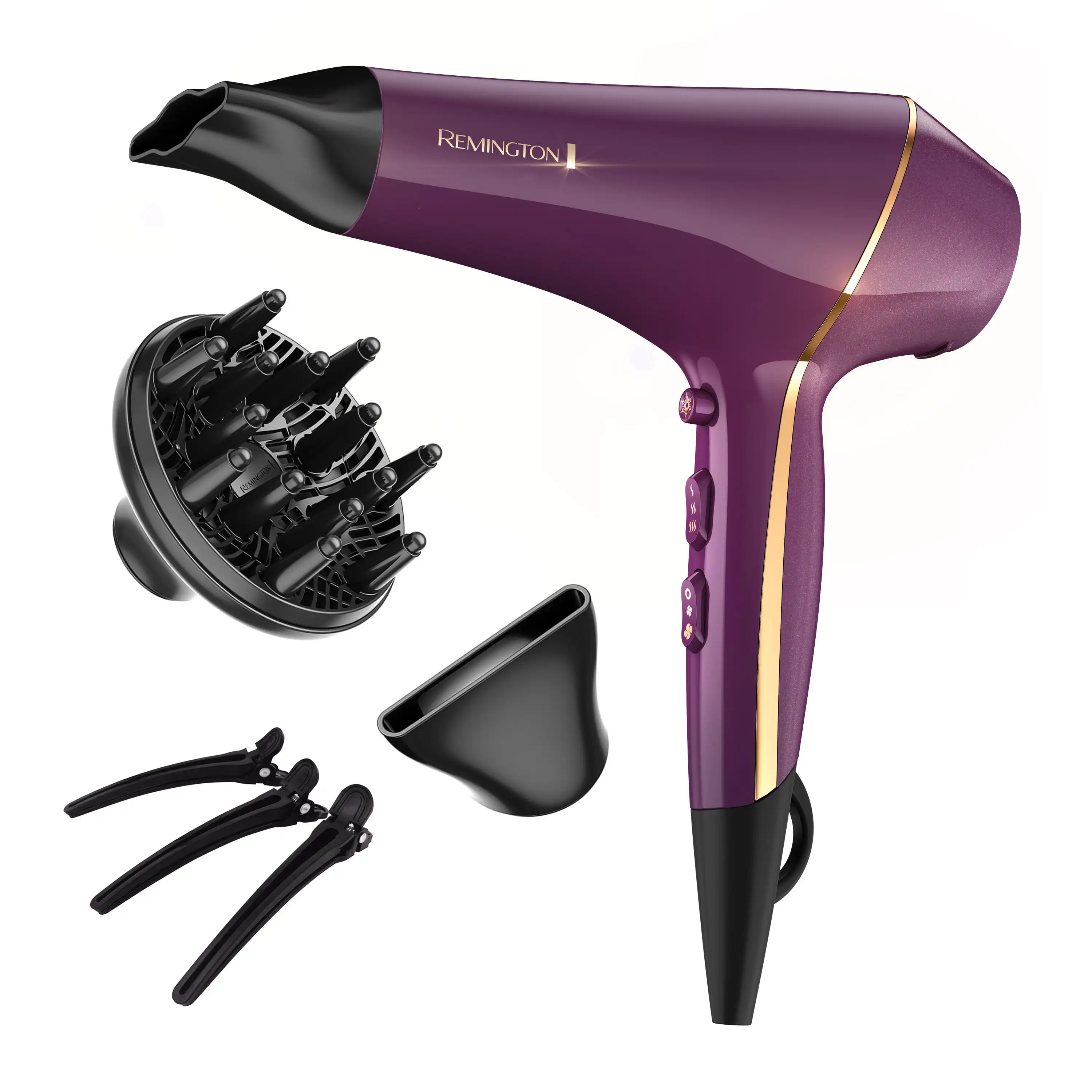 

Remington Pro Hair Dryer with Thermaluxe Advanced Thermal Technology, Purple, AC9140SB