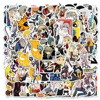 1050100pcs anime soul eater stickers guitar helmet suitcase laptop computer skateboard bicycle classic toy decals for kids