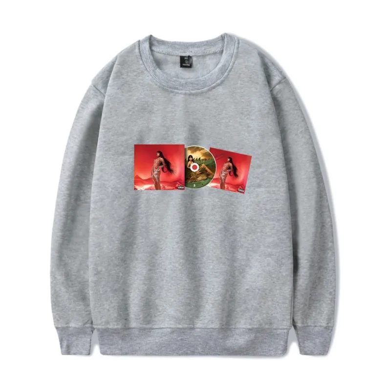 Толстовка Shenseea Merch Around the World Tour 2025 с круглым вырезом и длинными рукавами модный