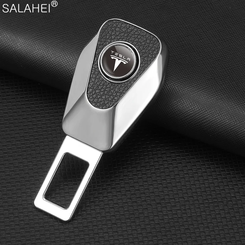 

1/2PCS Car Seat Belt Clip Extender Safety Seatbelt Lock Buckle Plug For Tesla Model Y 3 S X Three Model3 Auto Styling Accessorie