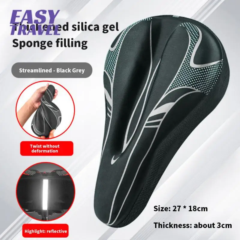 

High Elasticity Bike Seat Shade Sweat-absorbing Breathable Mountain Bike Seat Cover Soft Thickened Road Bikes Seat Shade