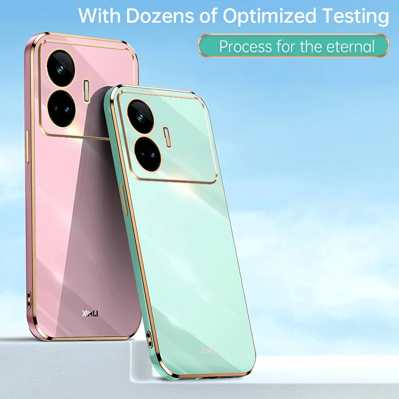 

Luxury 6D Plating Case For Oppo Realme GT Neo5 SE RMX3700 Soft Silicone Armor Shockproof Cute Phone Cover for OppoRealmeGTNeo5SE