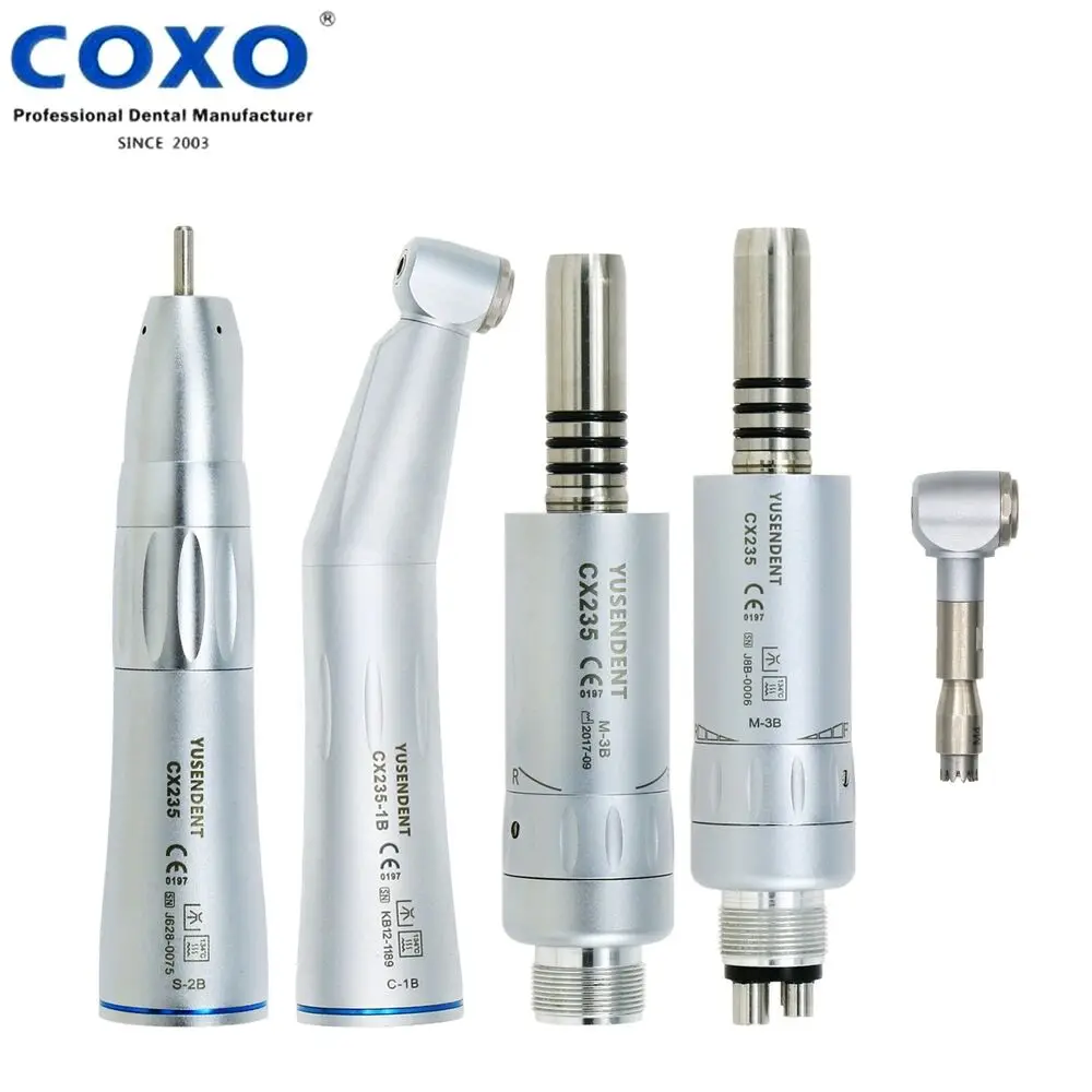 

COXO, стоматологический низкоскоростной внутренний наконечник для воды, канальный прямой Воздушный Двигатель с углом 2/4H, совместимый с NSK S MAX M25L