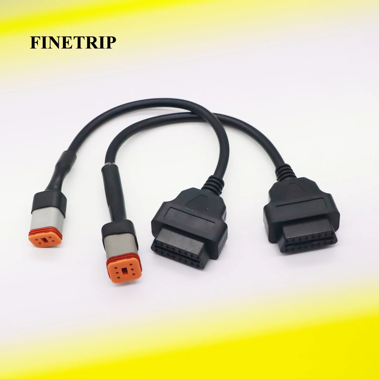 

FINETRIP Motorcycle Extension Cable For Harley Davidson 4pin / 6Pin To OBD2 Diagnostic Scanner Adapter Cable ELM327 OBD Scanner