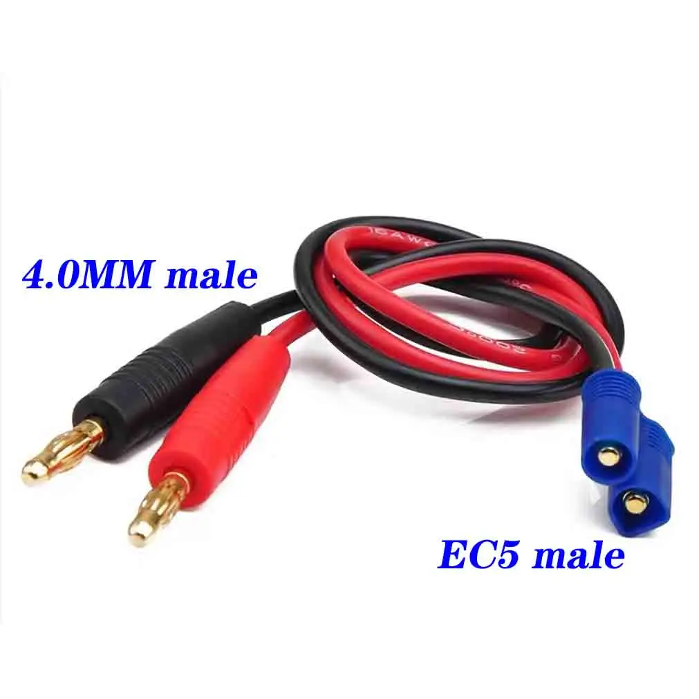10 комплектов EC3 EC5 XT60 до 4 0 мм банановый разъем вилка-пуля с силиконовым кабелем 12/14