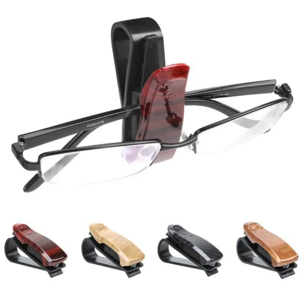 

4 Color Auto Sun Visor Glasses Fastener Clip Holder For Sunglasses Eyeglasses Ticket Card Universal Multi-Function Car Interiors
