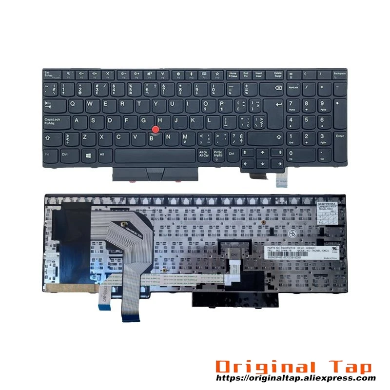 Канадская французская клавиатура CFB для Lenovo Thinkpad T570 T580 P51s P52s 01EN966 01ER538 01HX176 01HX216