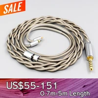 type6 756 core 7n litz occ silver plated earphone cable for etymotic evo multi driver earphone t2 pin
