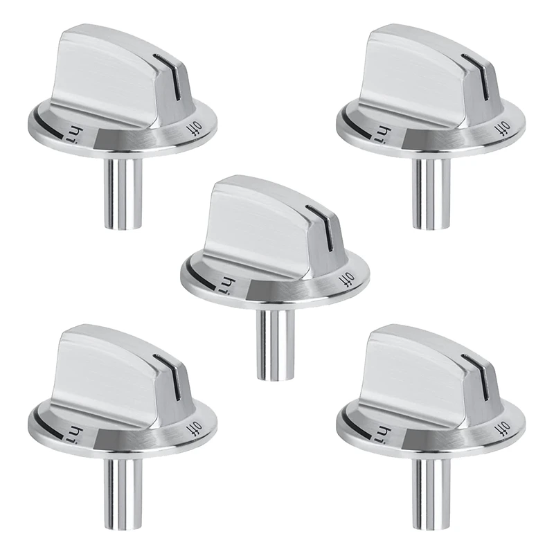 

5 Packs Upgrade 5304525746 Long Stem Stove Knobs Replacements Compatible With Frigidaire Gas Stove Range Oven Knobs