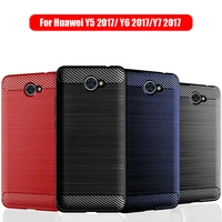 case for huawei y5 2017y6 2017y7 2017 tpu silicone soft case cover black blue red