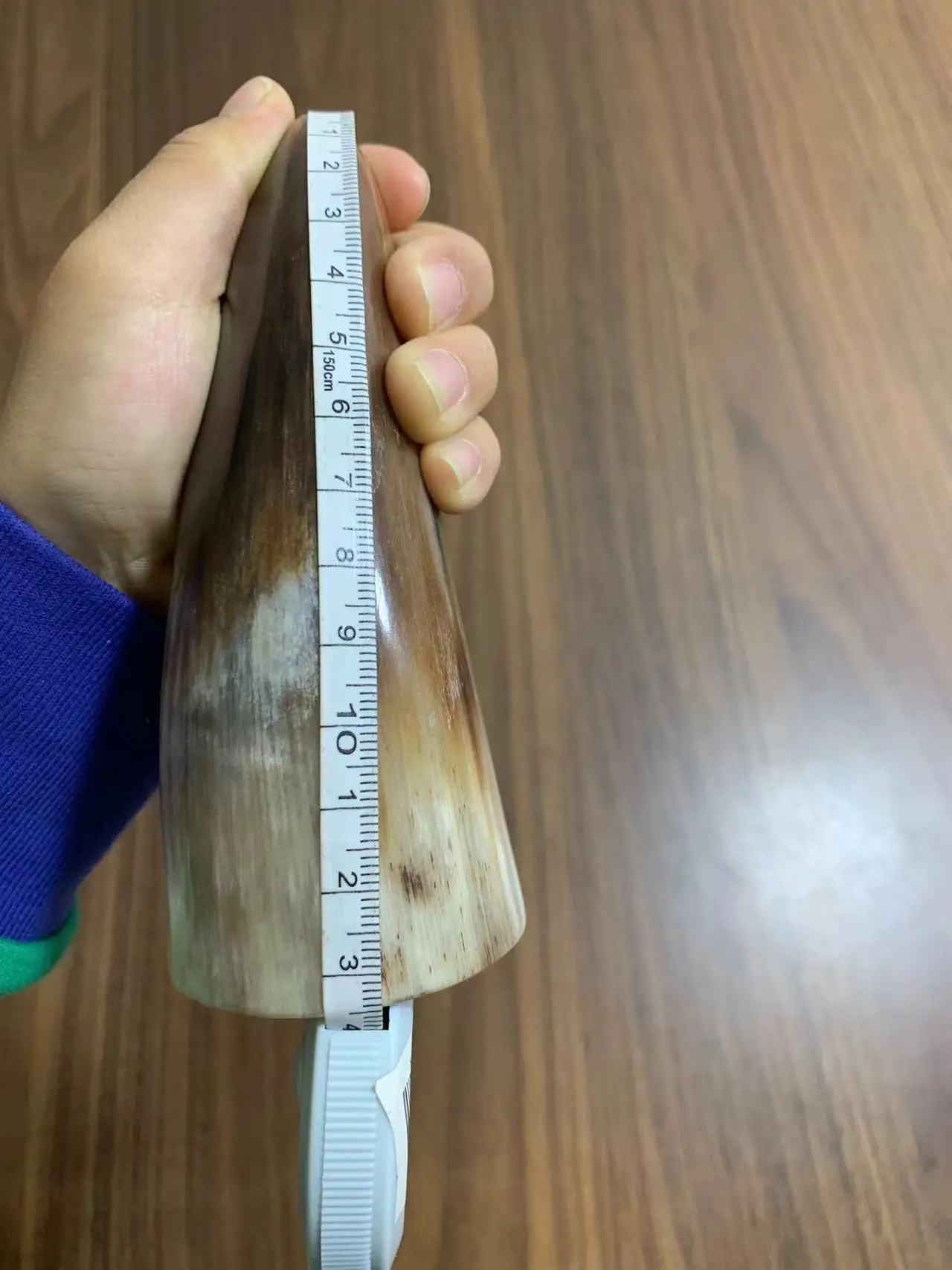 Коричневый Unquie с рисунком натуральный массажный рог яка стоячий цилиндр