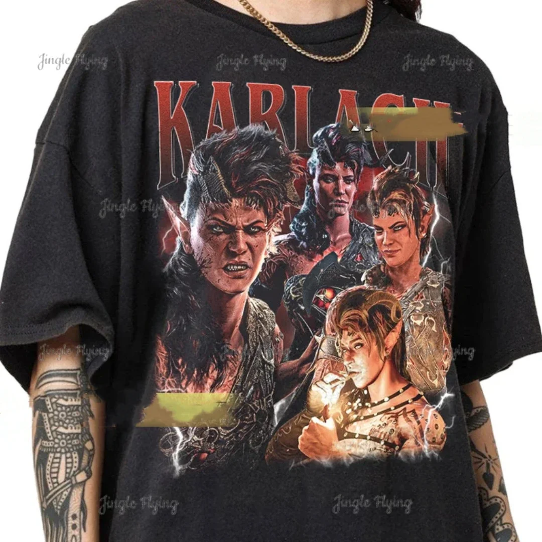 Винтажная футболка в стиле унисекс Limited Karlach balhardgate 3