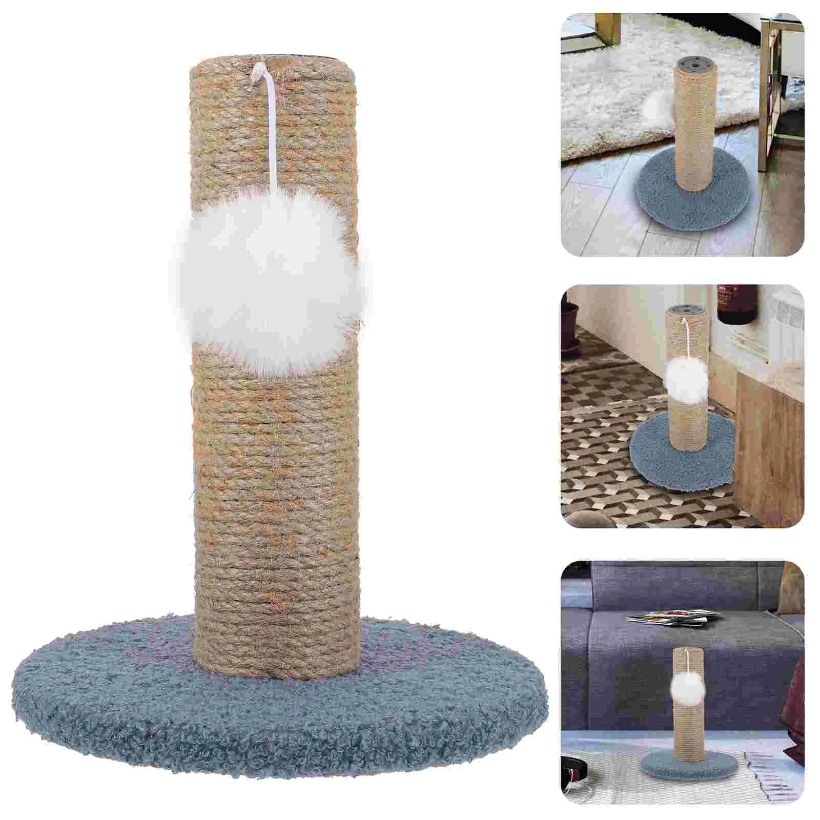 

Kitten Scratcher Reusable Scratching Post Household Scratching Post with Hanging Ball