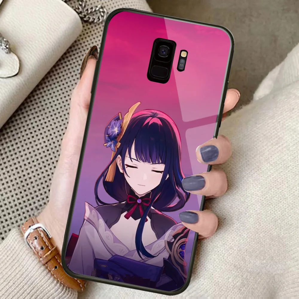 BR-20 Genshin HD чехол для телефона из закаленного стекла Samsung S7 Edge S8 S9 S10 S10E A80 M80S Note 8 9 Lite