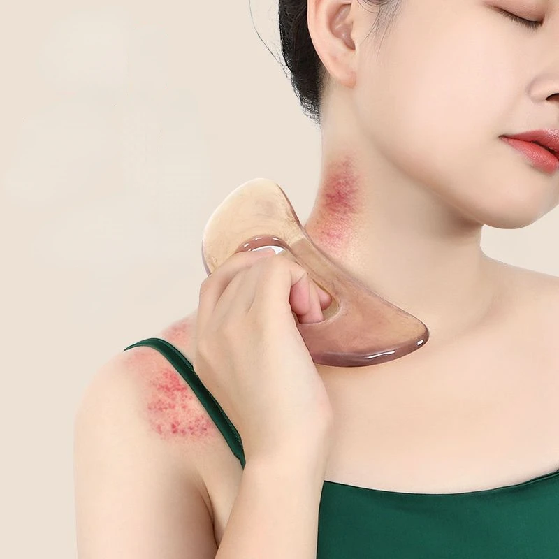 

Guasha Board Resin Beeswax Massager Scraper Chinese Gua Sha Tool For Face Neck Back Body Acupuncture Pressure Massage Therapy