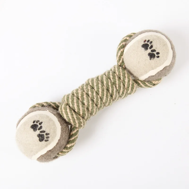 

New Pet Dog Tooth Grinding Toy Cotton Rope Dumbbell Pet Toy Dog Bite Rope Relieve Boredom Bite Pet Supplies Puppy Accessories
