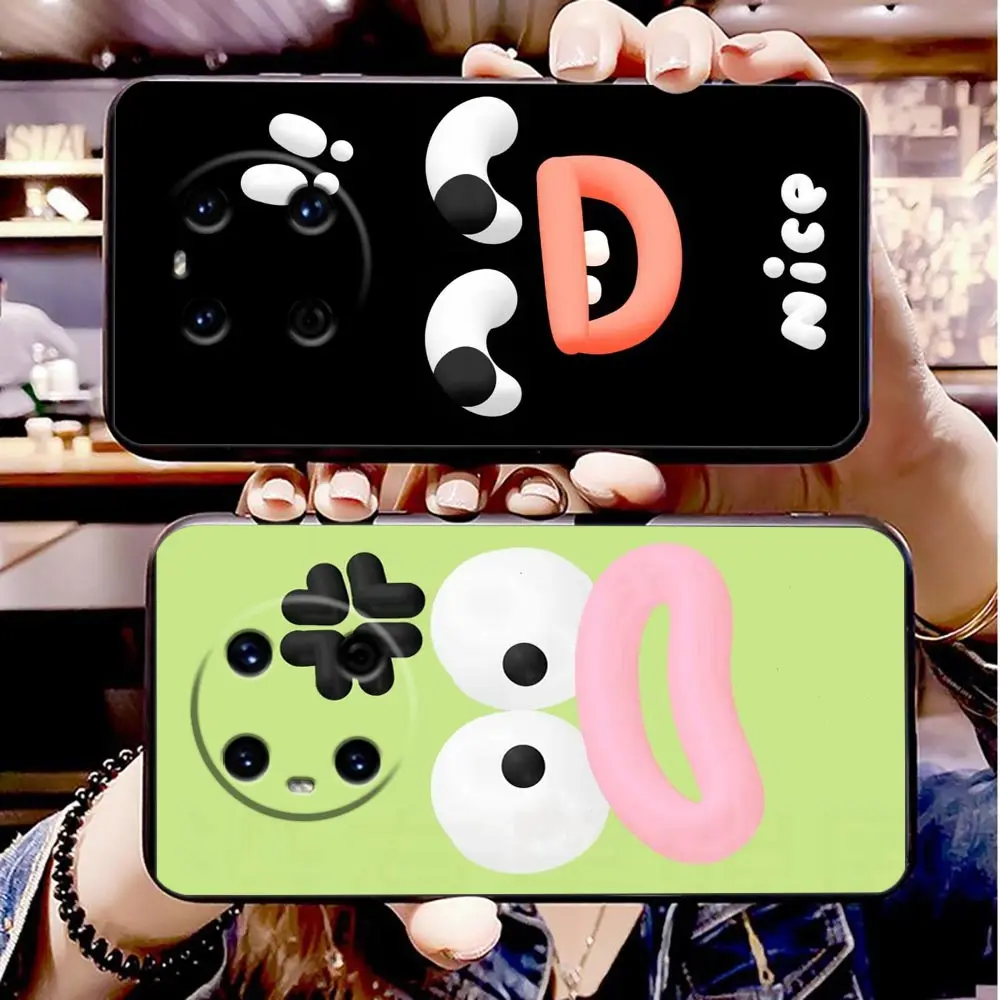 Phone Case For HUAWEI P50 P40 P30 P20 P10 P9 P8 Plus MATE 30 20 20X 10 9 8 Pro Lite Case Funda Coque Shell Funny Expression Face
