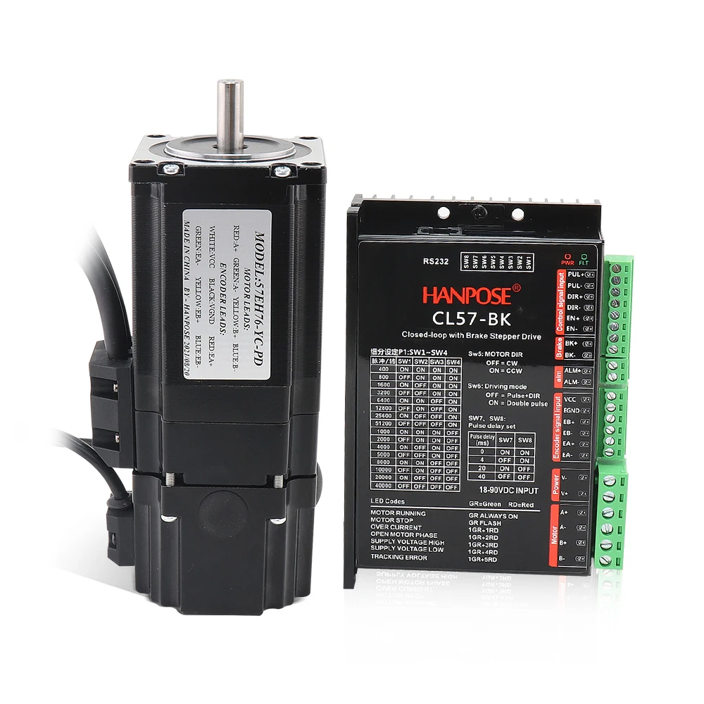 57EH76-YC-PD Серводвигатель CL57-BK Драйвер Тормоз с постоянными магнитами Шаговый