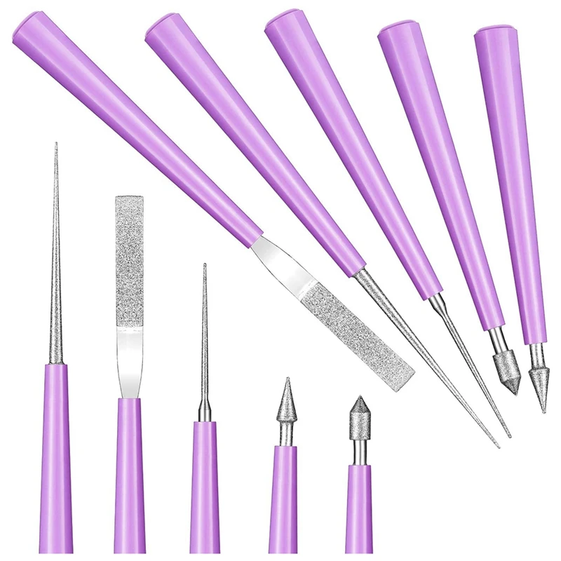 

Uclio 10 Pieces Diamond Tipped Bead Reamer Beading Hole Enlarger Tool for Glass Plastic Metal Wood Beads