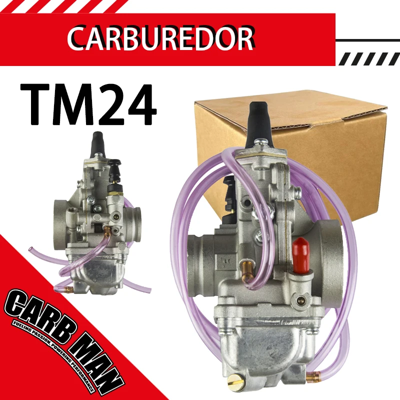 Фото Карбюратор TM24 24 мм для мотоциклов с двигателем Mikuni CR250 KX125 KX150 №1