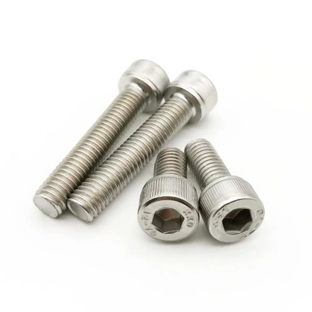 

50 шт., шестигранные болты из нержавеющей стали, M1.4, M1.6, M2, M2.5, M3, M4, M5 304, A2-70, класс 12,9 DIN912