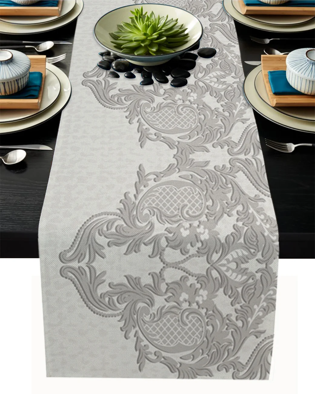 

Pattern Retro Engraving Tablecloth Table Runner Decoration Home Decor Dinner Table Decoration Table Decor