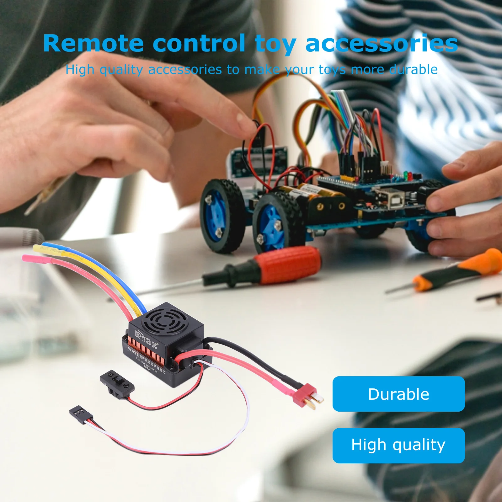 

Waterproof 60A Brushless ESC for 1/10 1/12 1/16 RC Car Truck Model Black Brushless Waterproof ESC For RC Car Buggy Truck Monst