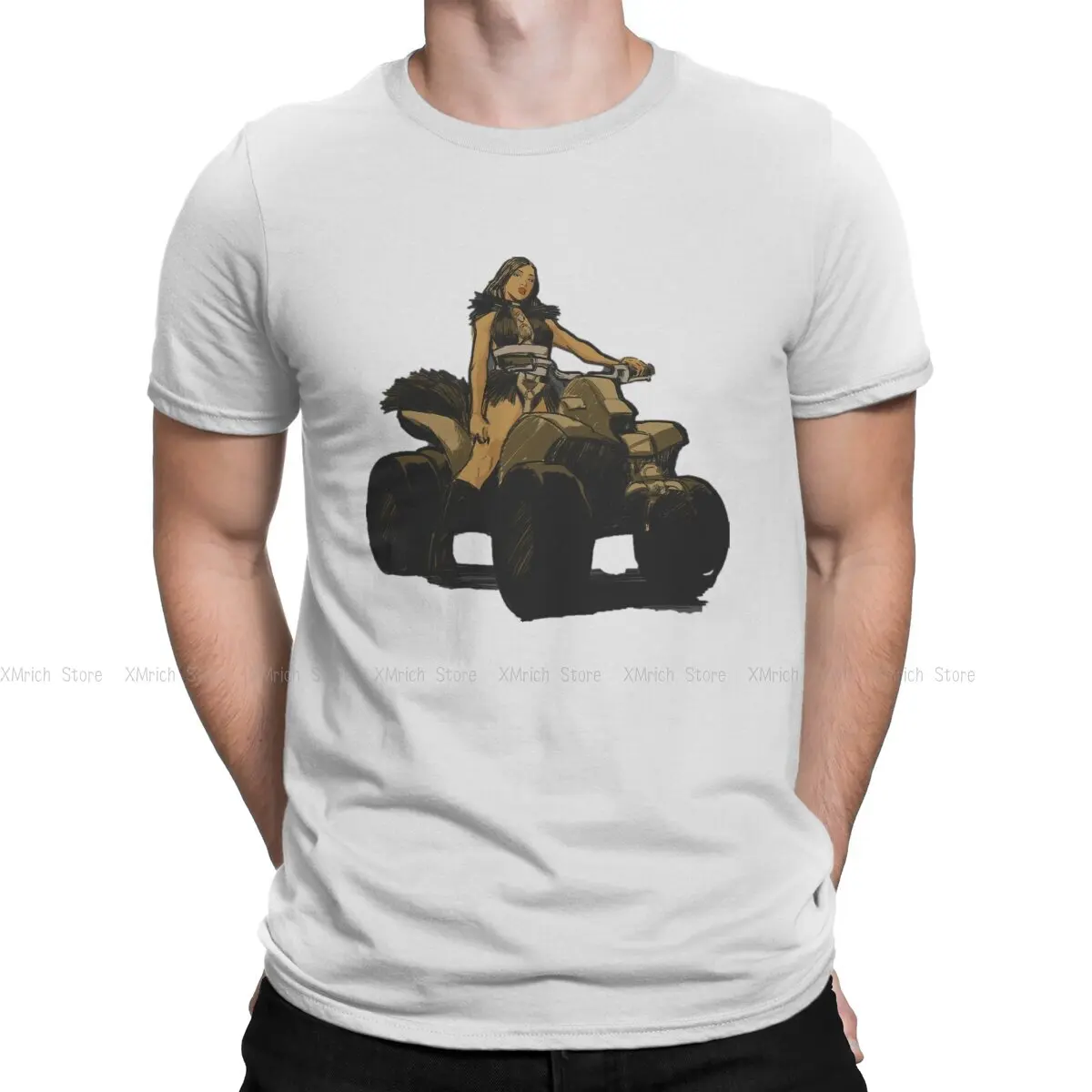 

Мужская футболка Megan Maxx, Меган Тори с О-образным вырезом