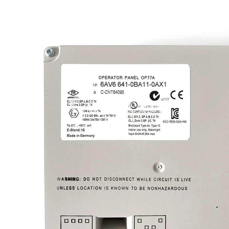 Панель оператора OP 77A HMI 6AV6641-0BA11-0AX1 6AV6 641-0BA11-0AX1 Совершенно новый оригинальный