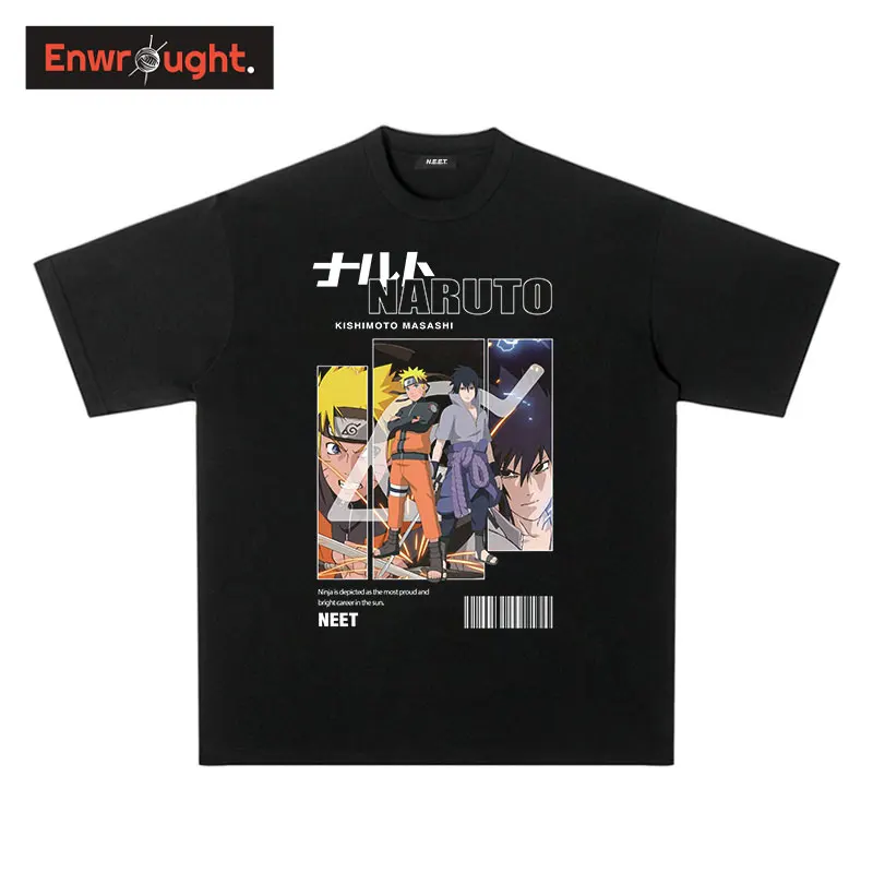 

Uchiha Sasuke Graphic T-shirt Hip Hop Harajuku Anime Uzumaki Oversized T Shirts Retro Manga Short Sleeve Tops Tees 100% Cotton