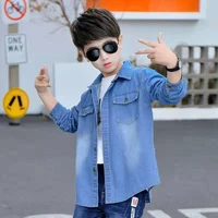 boys babys blouse coat jacket outwear 2022 jean spring autumn overcoat top party school childrens clothing