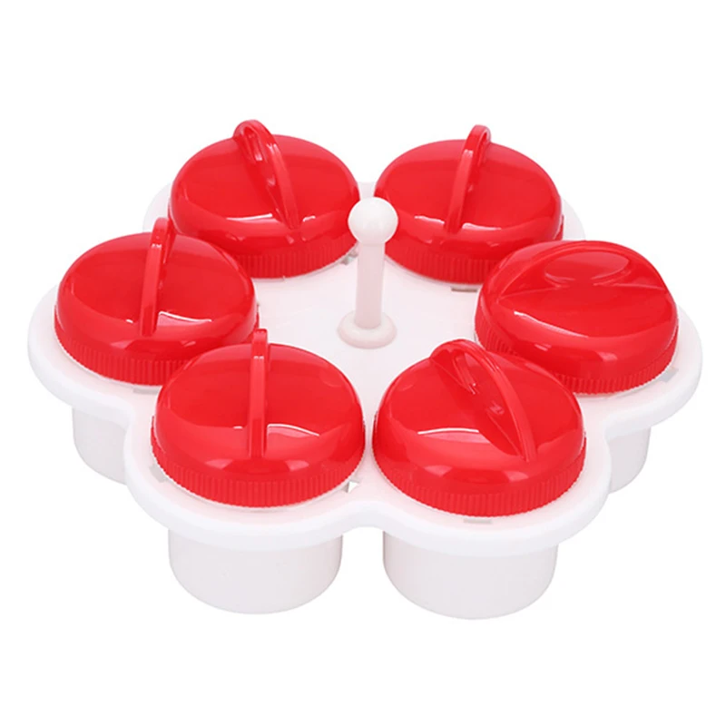 

Creative Fancy Shape Egg Cooker Egglettes Egg Cooker 6pcs/set Food Grade Silicone Egg Poachers Cooker Kitchen Accessories
