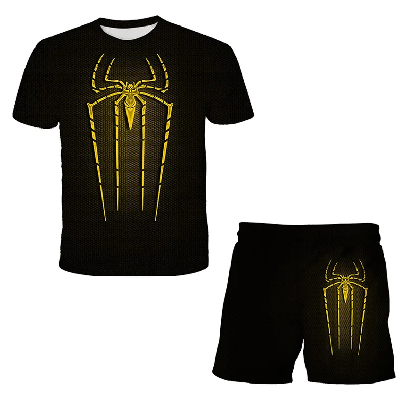 

Fashion Baby Boy's Mαrvel- Spidermαn Suit Summer Casual Clothes Set Top Short 2PCS Baby Clothing Set for Boys Suits Kids Clothes