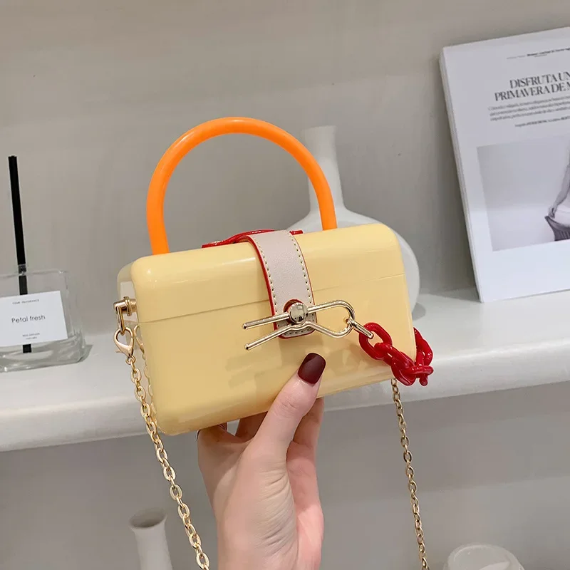 Модные ручные диагональные сумки через плечо для женщин косметичка желейная