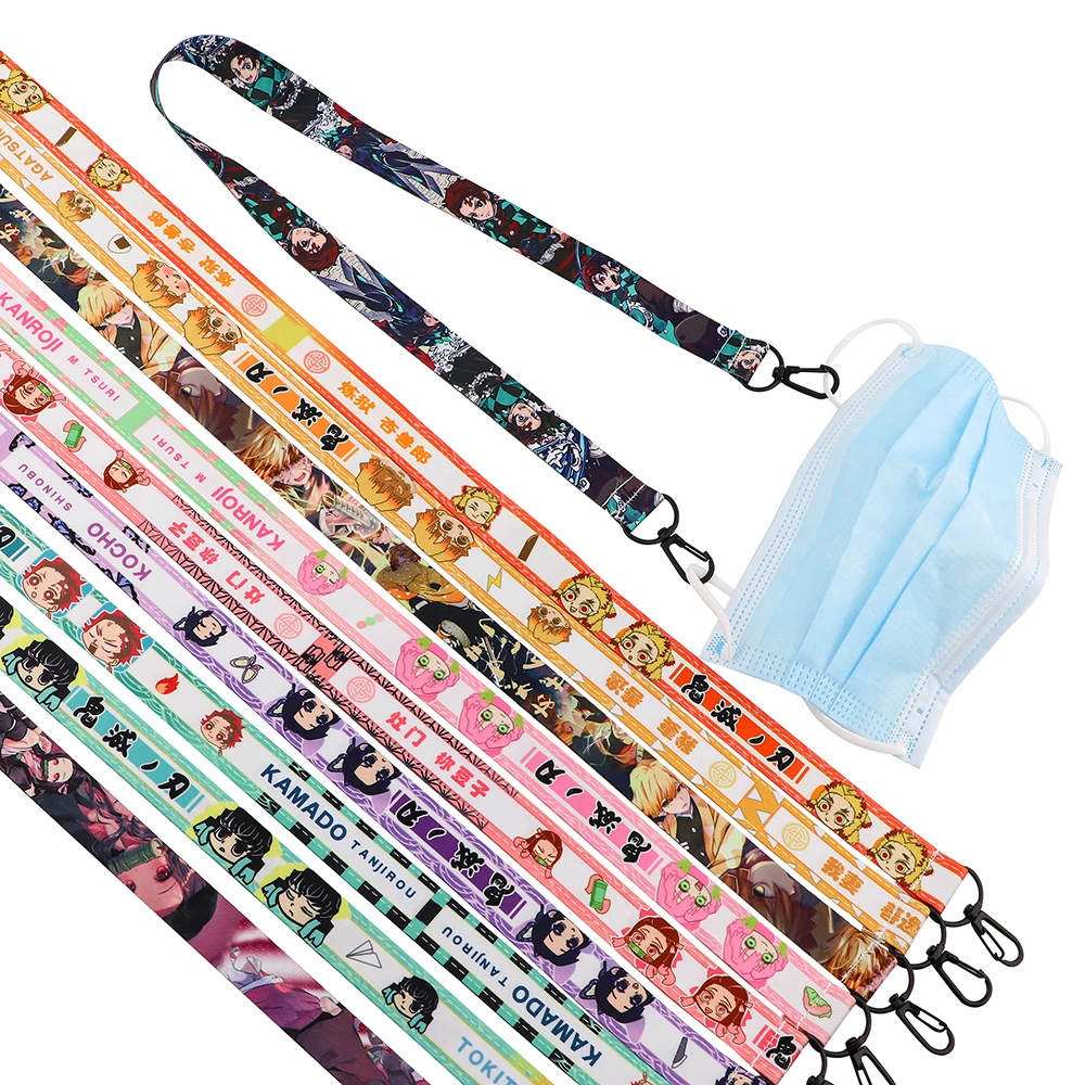 

A0050 Anime Demon Slayer Hangs Mask Holder Glasses Chain Mask Neck Rope Straps for Nurse Doctors Kids Adults Student School Gift