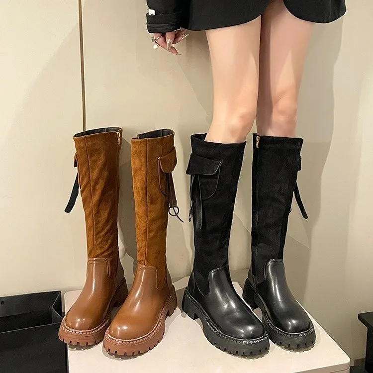 Сапоги Лолиты женские ботинки 2024 ковбойские средние осенние в стиле ретро