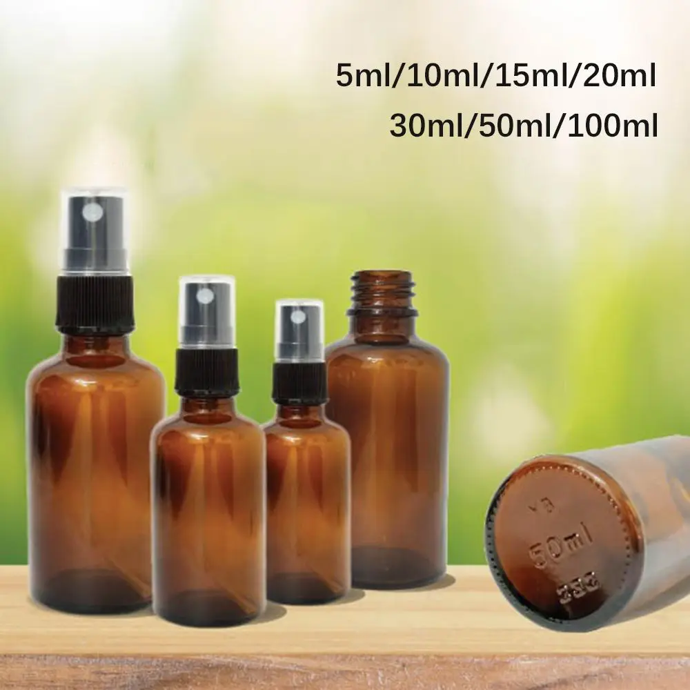 

Empty Aromatherapy Oil Travel Essential Oil Refillable Container Cosmetic Sample Bottle Amber Spray Bottle