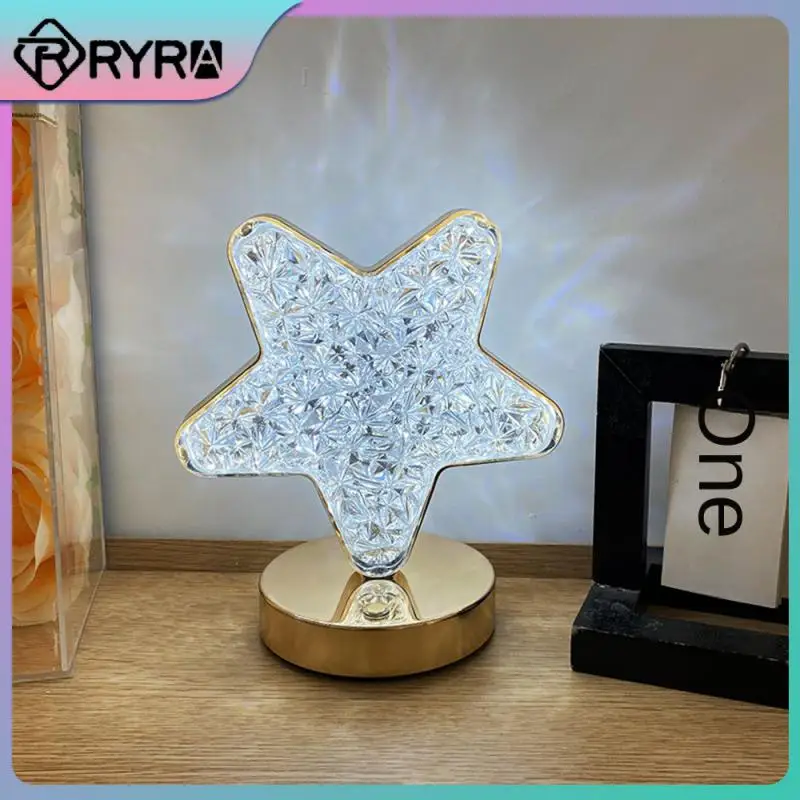 Charging Atmosphere Lamp Acrylic/metal Bedside Night Lights Home Bedroom Night Light Star Moon Household Tools Ornaments 3w 36 V